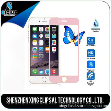 for iphone screens, import China goods, color tempered glass screen protector for iphone 6 6 plus
